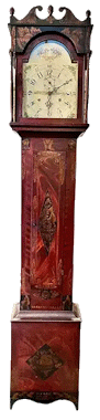 Grain-Painted Tall Case Clock